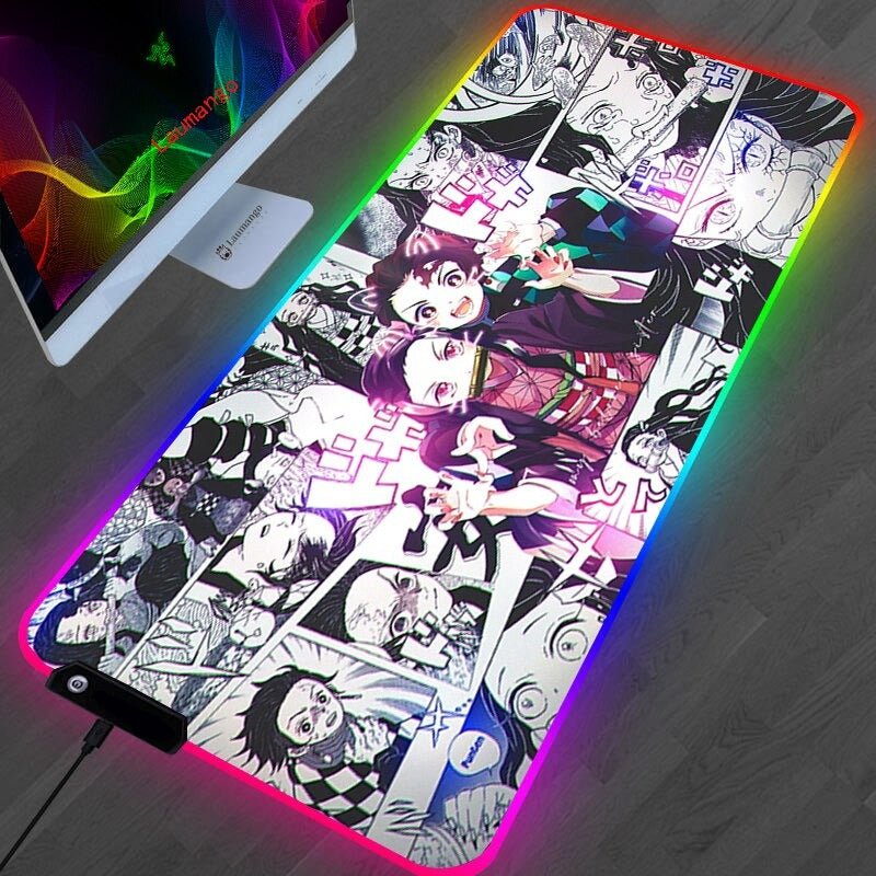 Demon Slayer RGB Deskpad Collection(20+ Designs) - KUUMIKO