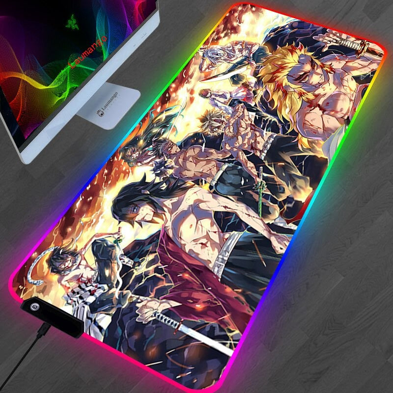 Demon Slayer RGB Deskpad Collection(20+ Designs) - KUUMIKO