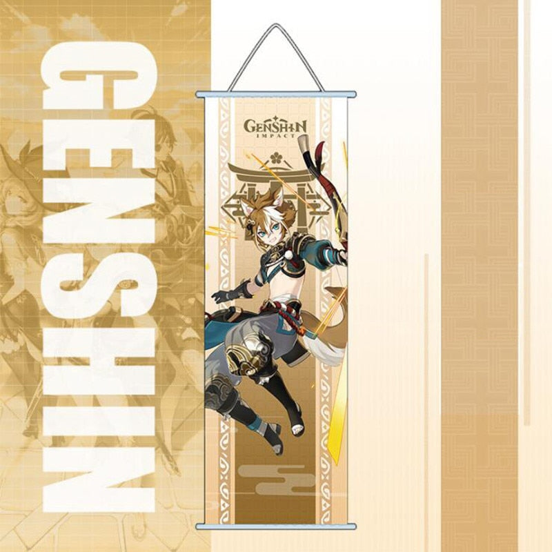 Genshin Impact Wall Scroll - KUUMIKO