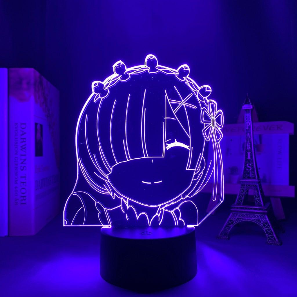 Re Zero Rem smiling Night Lamp - KUUMIKO