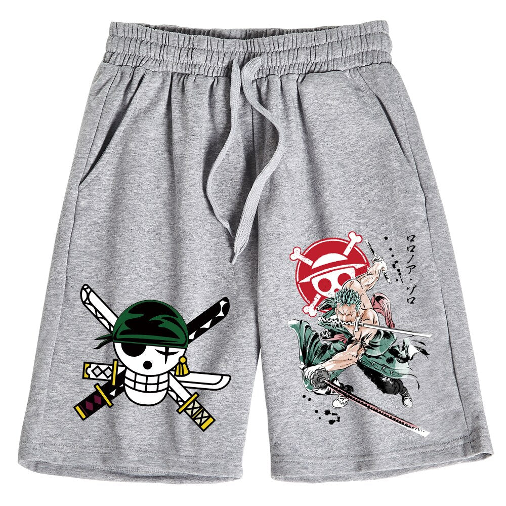 One Piece Luffy and Zoro Shorts - KUUMIKO