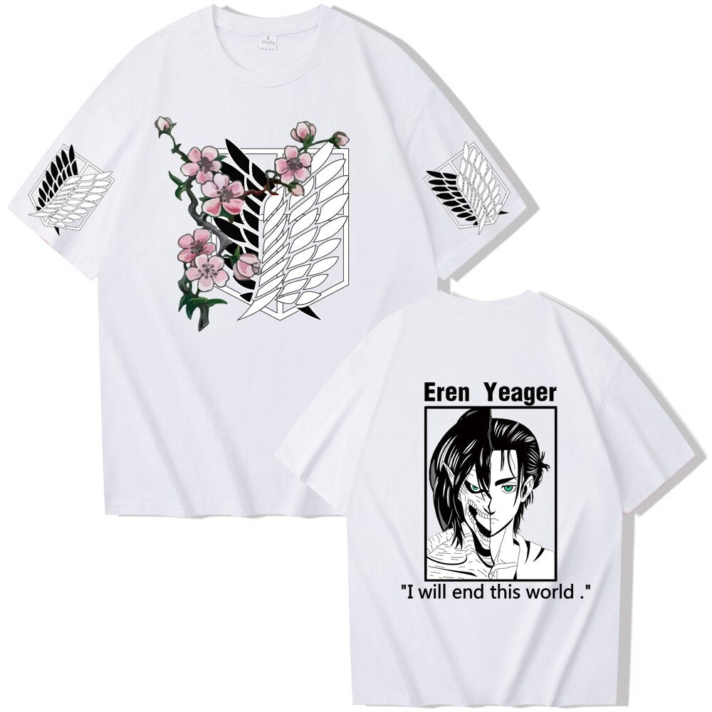Attack On Titan Eren Yeager Agony T-Shirt - KUUMIKO