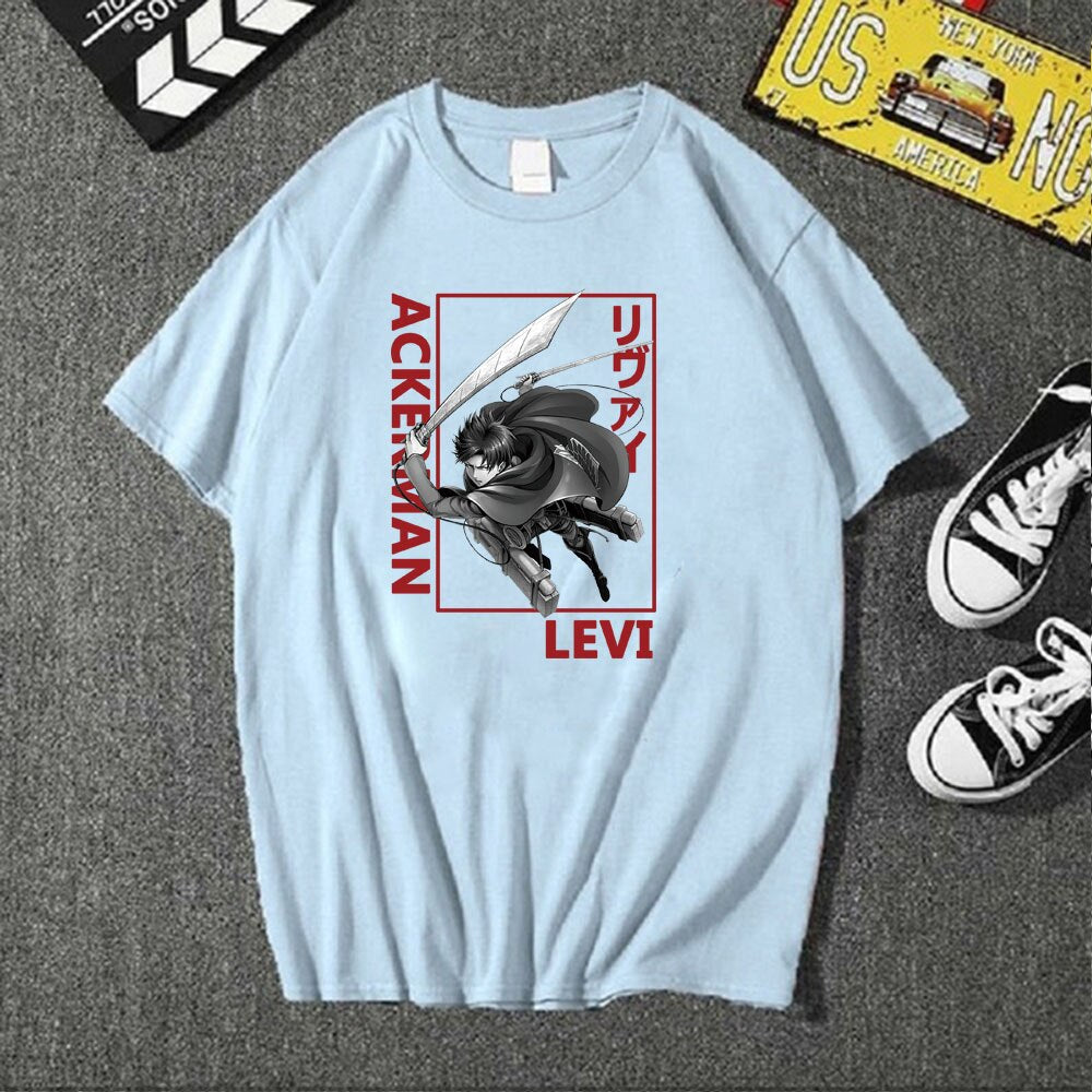 Levi Attack On Titan T-shirt - KUUMIKO