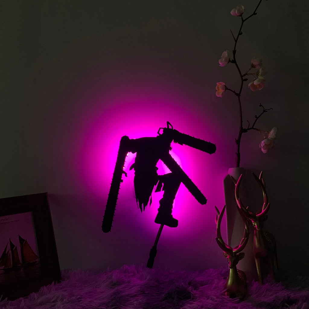 Chainsaw Man Silhouette Wall Lamp - KUUMIKO