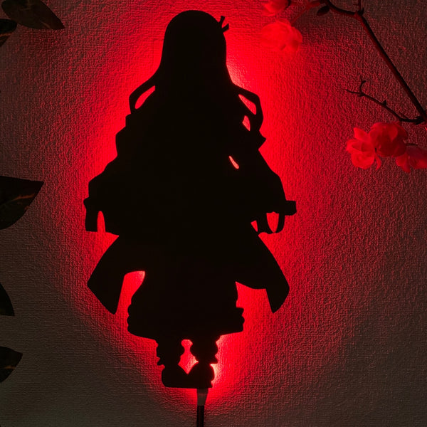 Demon Slayer Nezuko Kamado Silhouette Wall Lamp - KUUMIKO