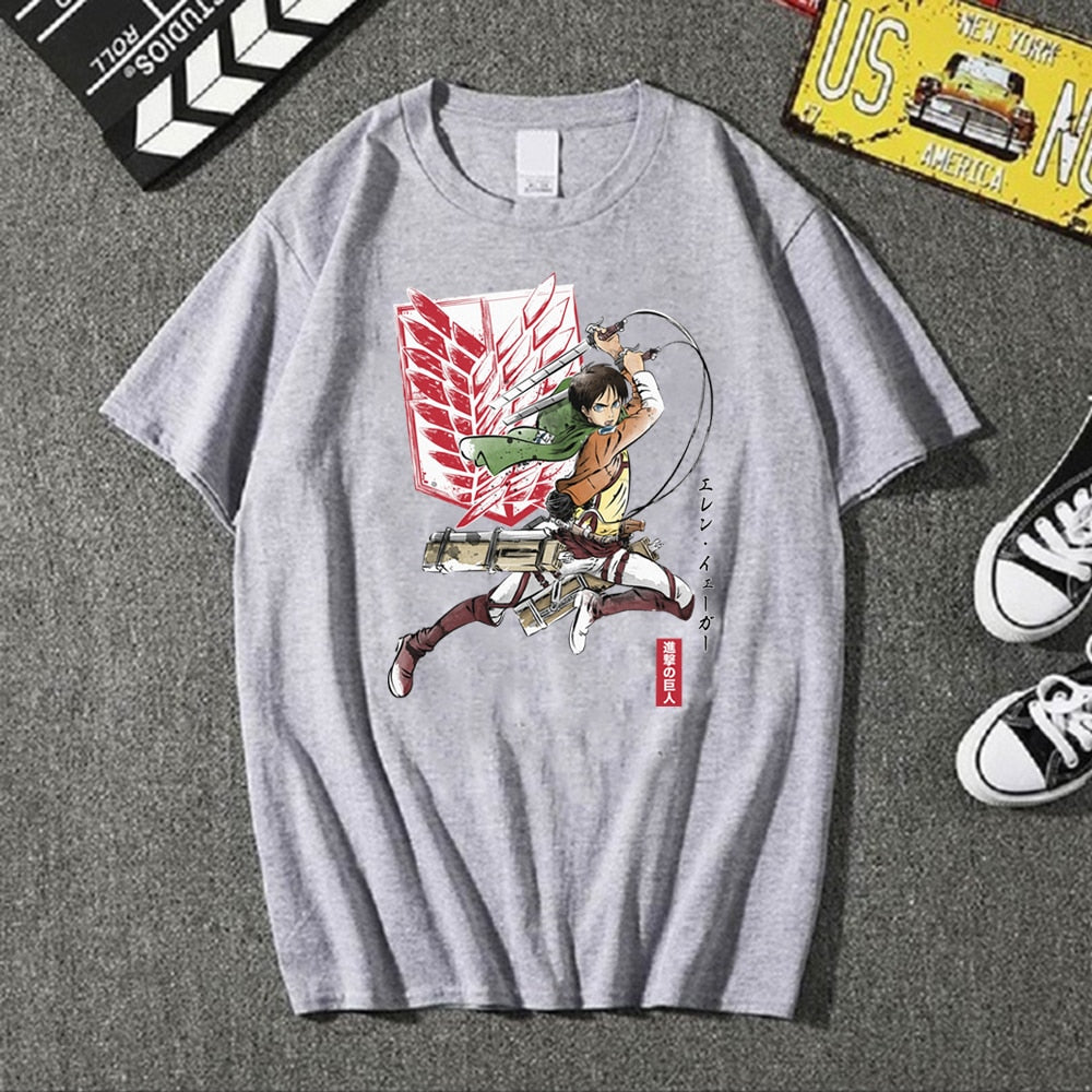 Eren Attack On Titan T-Shirt - KUUMIKO