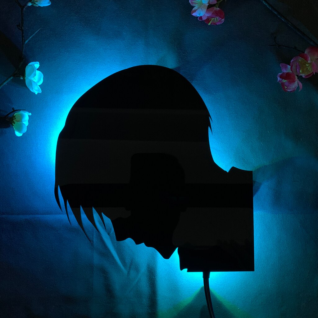 Attack on Titan Levi Silhouette Wall Lamp - KUUMIKO