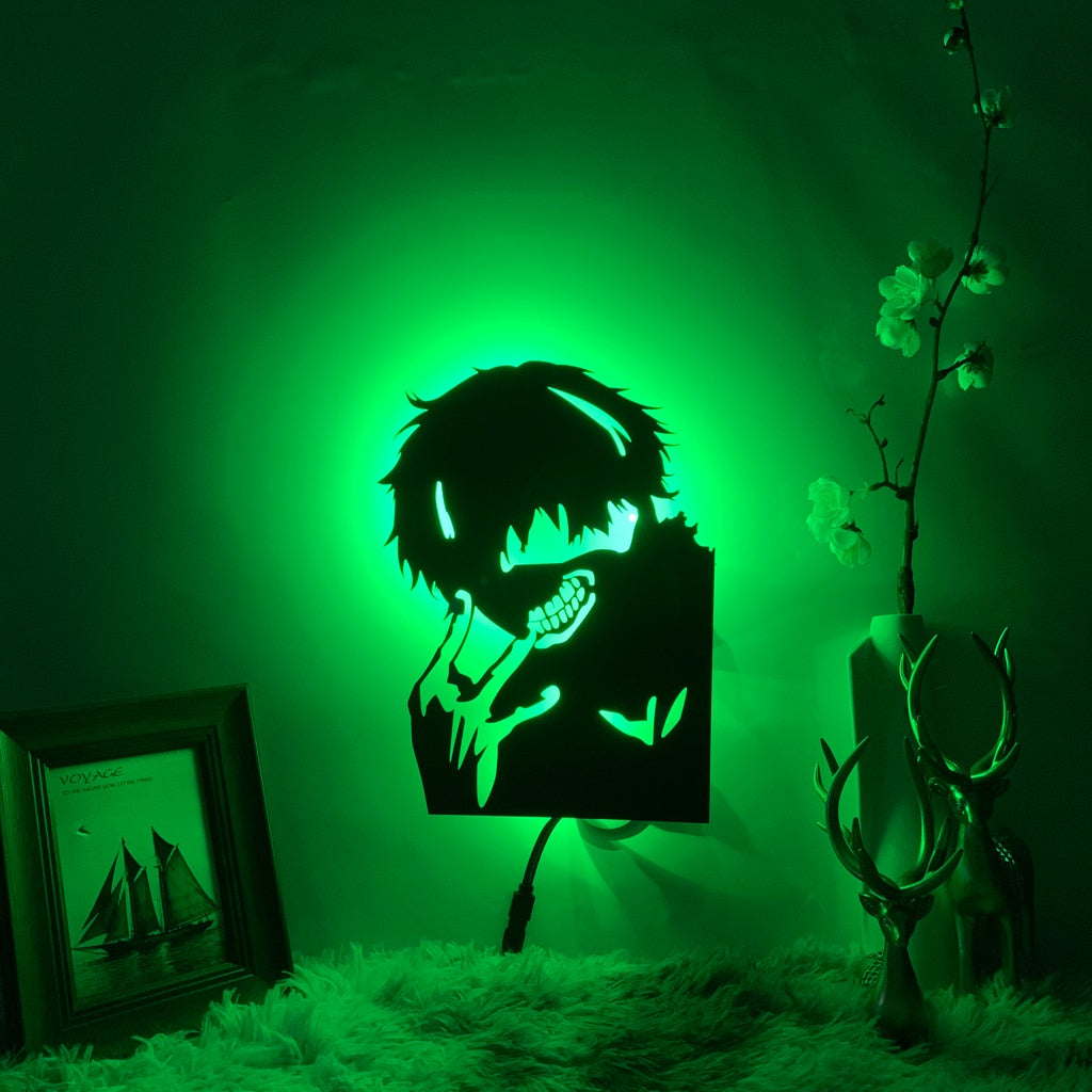 Tokyo Ghoul Ken Kaneki Silhouette Wall Lamp - KUUMIKO