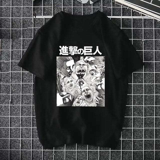 Attack On Titan T-Shirts Black - KUUMIKO
