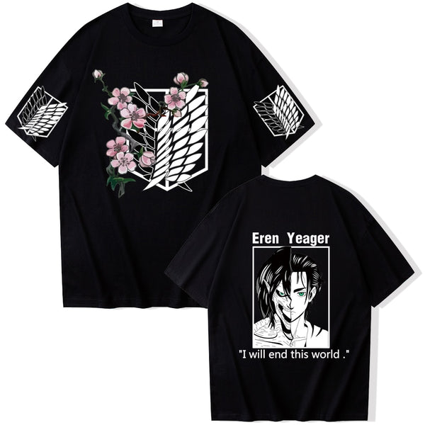 Attack On Titan Eren Yeager Agony T-Shirt - KUUMIKO