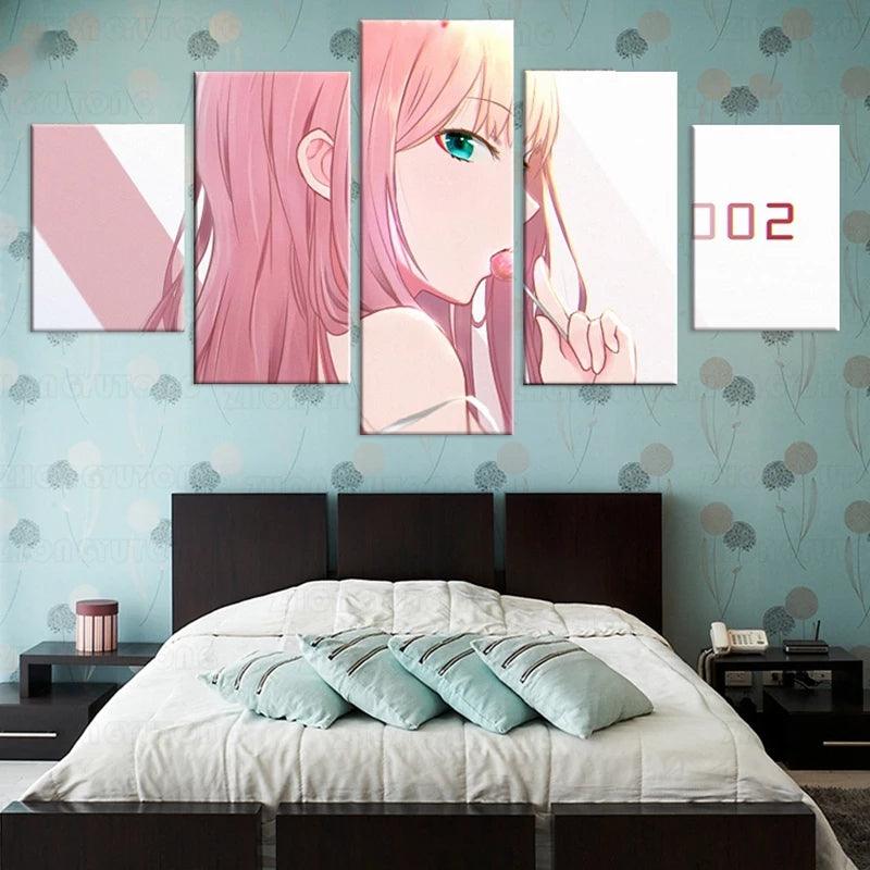 Darling in the franxx 5 Piece Canvas Poster - KUUMIKO