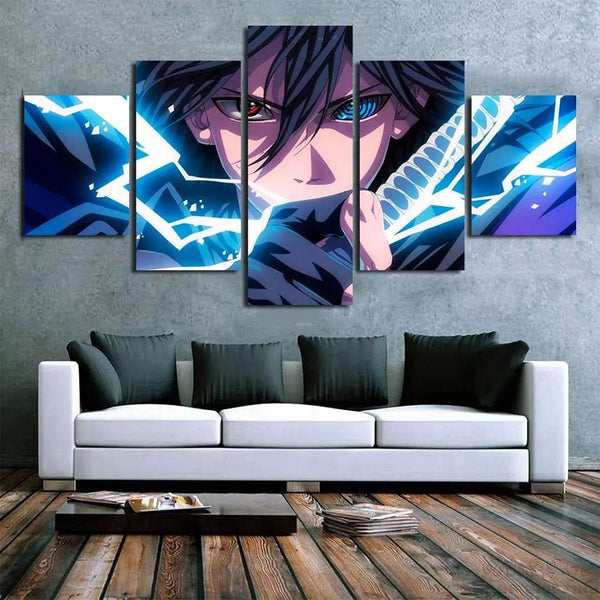 Sasuke 5 Piece Canvas Poster - KUUMIKO