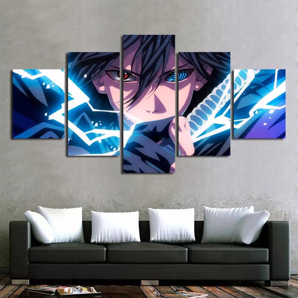 Sasuke 5 Piece Canvas Poster - KUUMIKO